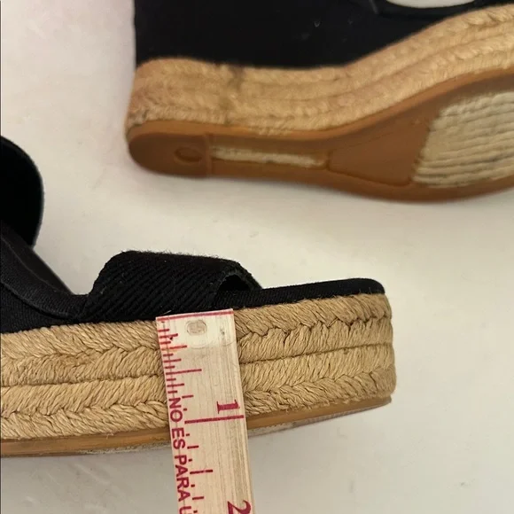 Tory Burch Black Espadrille Wedges - Picture 9 of 15